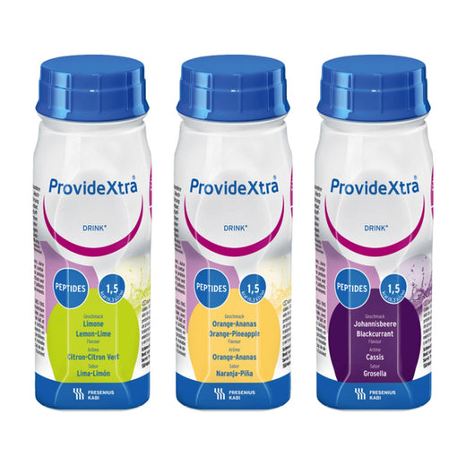 ProvideXtra Drink 200 ml Trinkflaschen in drei Geschmacksrichtungen