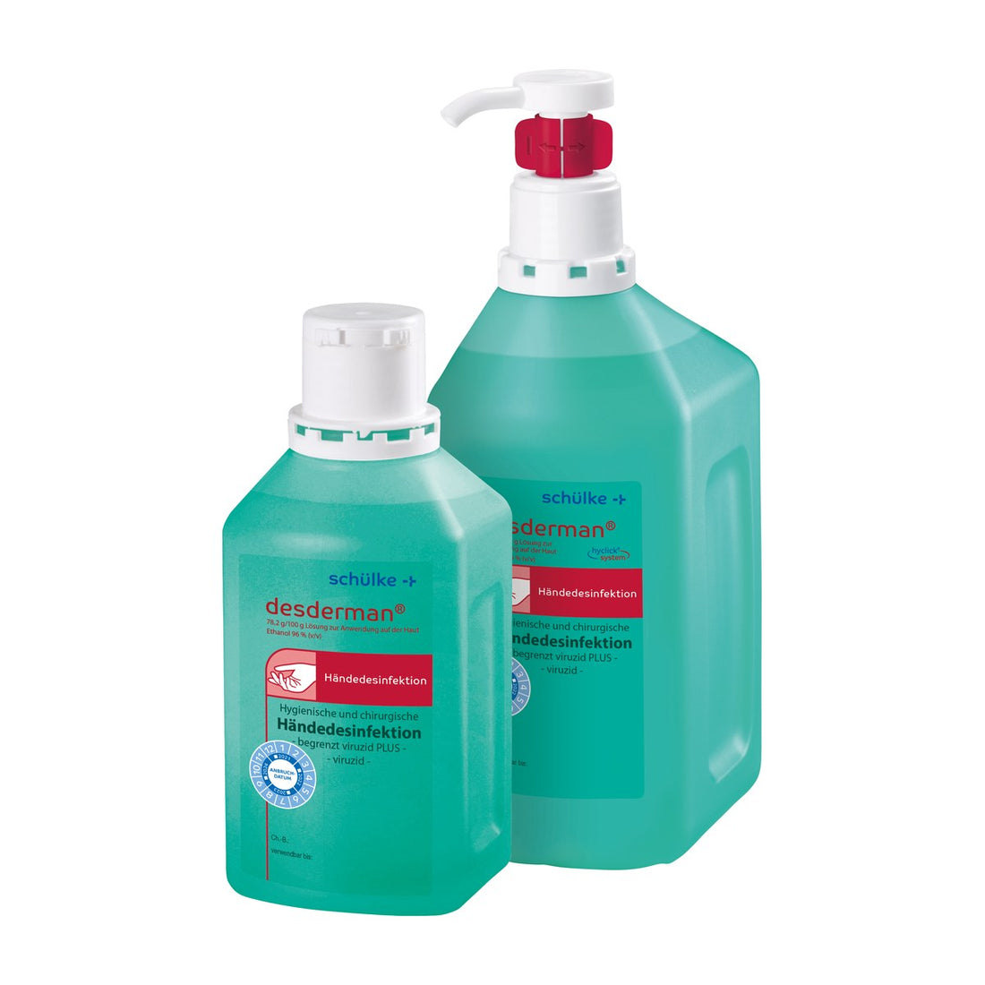 desderman Händedesinfektionsmittel, 500-ml- und 1-Liter-Flasche