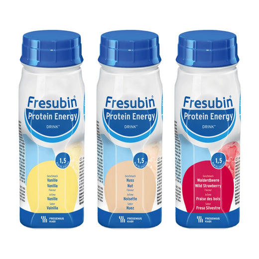 Fresubin Protein Energy Drink 200 ml Trinkflaschen in drei Geschmacksrichtungen