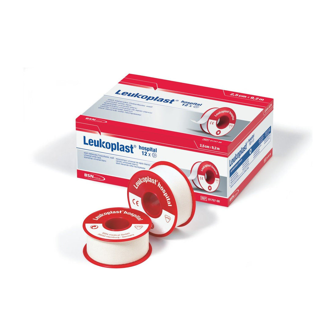Leukoplast Hospital Fixierpflaster, Karton mit Einzelrolle