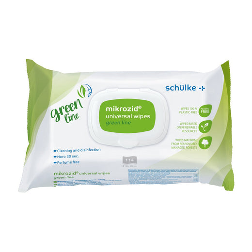 mikrozid universal wipes green line, Flowpack mit 114 Tüchern