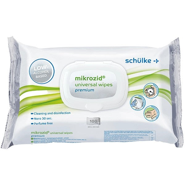 mikrozid universal wipes premium Flowpack von Schülke